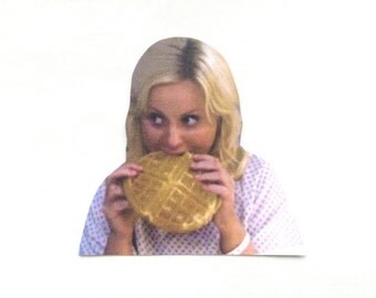 Leslie Knope Waffle Sticker