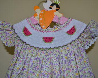 ON SALE Smocked Dress Girl - Birthday Girl Dress - Smocked Birthday Dress - Toddler Dress - Easter Dress