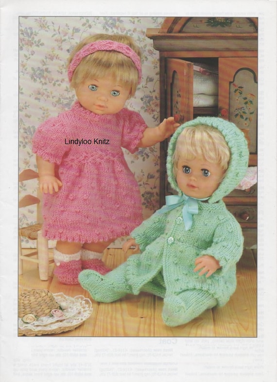 NOUVEAU 452 DOLL CLOTHES PATTERNS 15 INCH FREE doll pattern