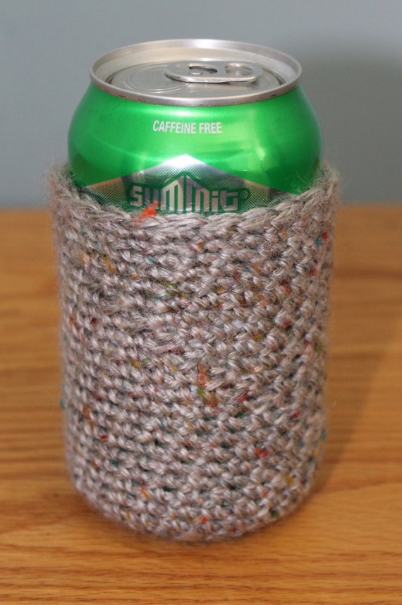 Crochet Beer Can Koozie Crochet Can Cozy Crochet by KnitWitStyle