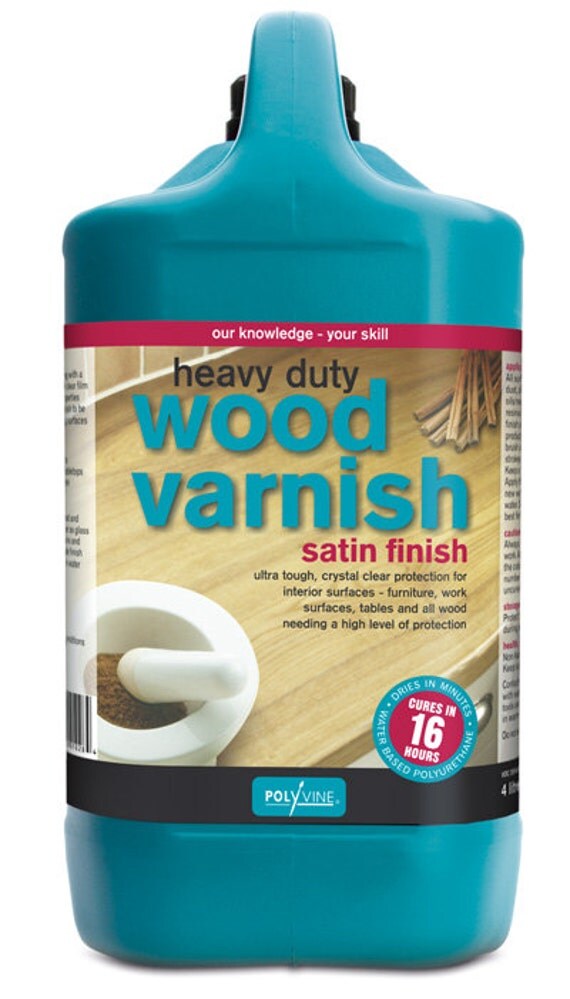 Polyvine Heavy Duty Wood Varnish Satin Gallon