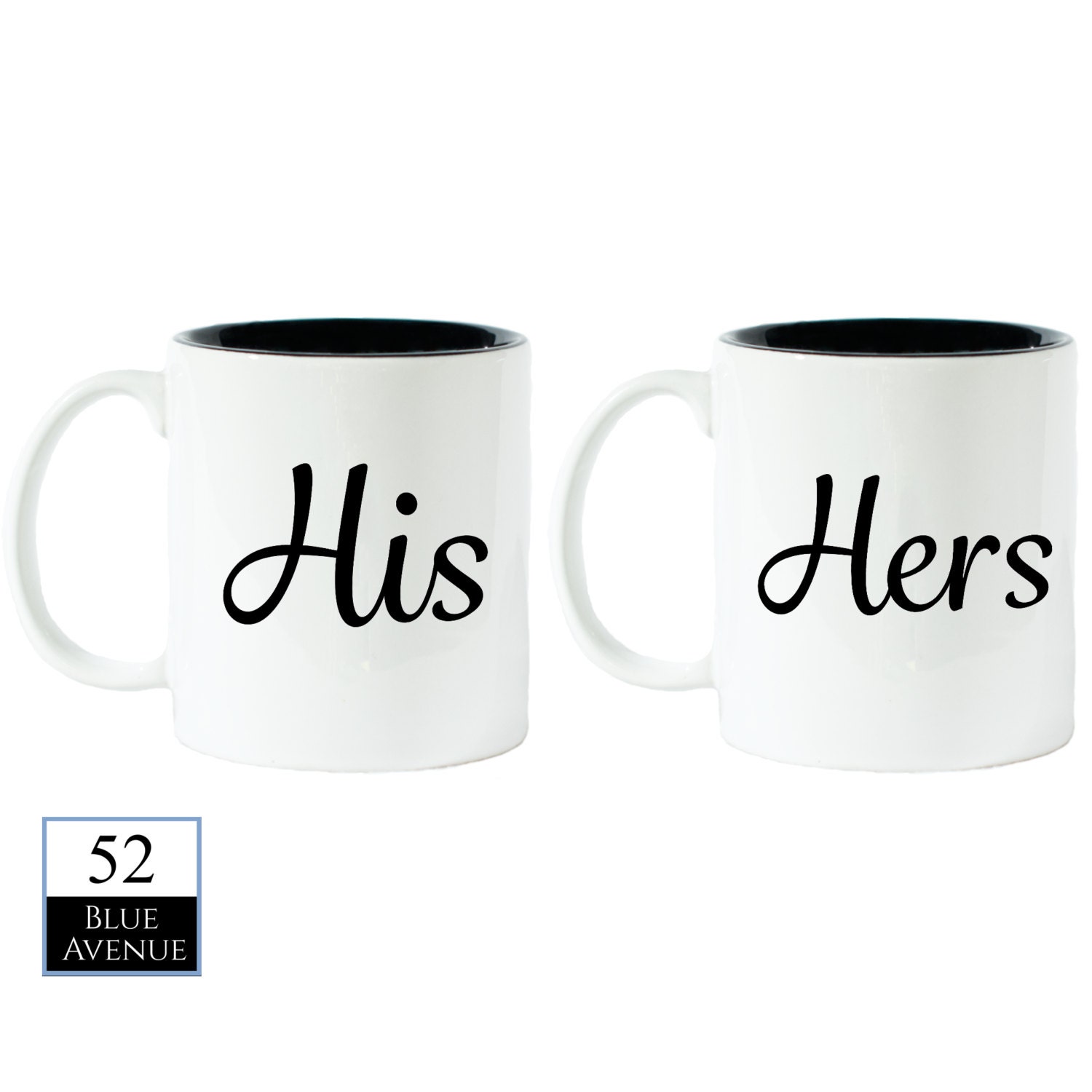 Coffee Mug His And Hers Mug Set Dishwasher by LemonTuesdayShoppe