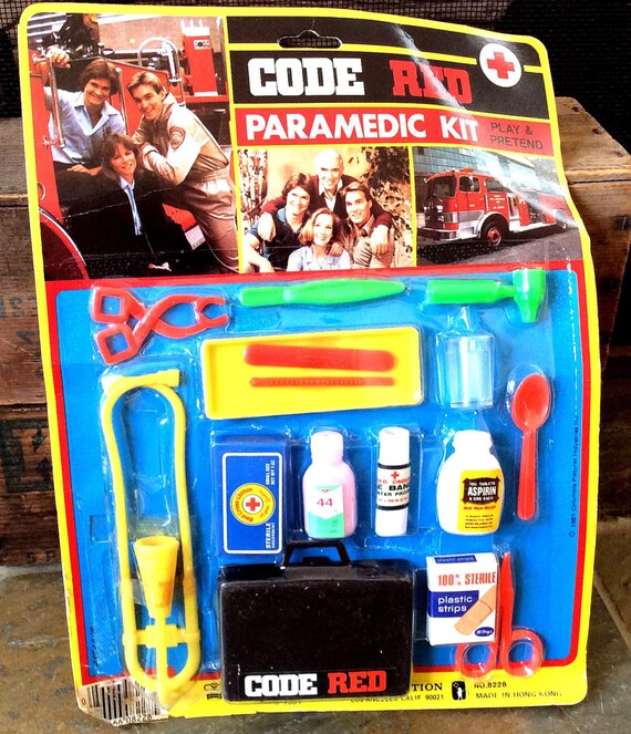 Vintage Retro Estate 1981 Code Red Paramedic Kit Imperial Toys