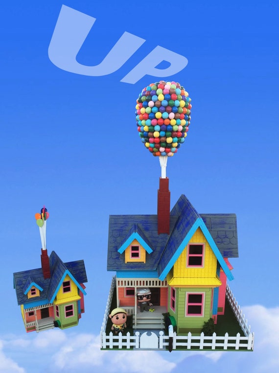 Disney UP House Model Kit Large By Birdswoodshack On Etsy