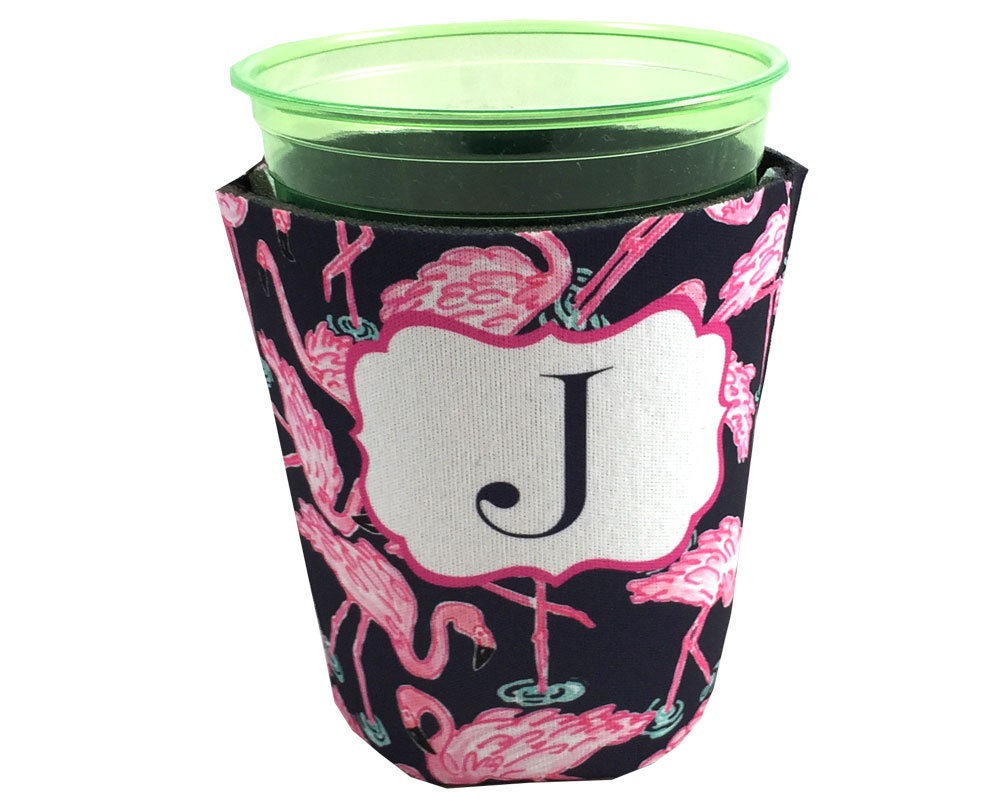 Solo Cup Koozie Personalized Koozie Monogram by onesassysister