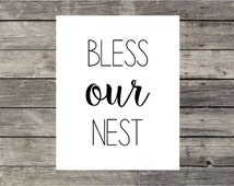Unique bless our nest related items | Etsy