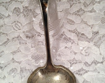 Old and Worn, 1847 Rogers Bros XS Triple Plated/Silver Plate, Small Ladle in "Old colony" Pattern. Circa early 1900's.