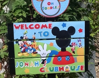 Mickey Mouse Clubhouse Birthday Yard Sign