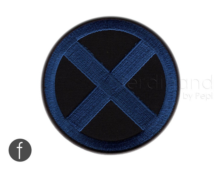 xmen emblem Iron On Patch 3.35 by FerdinandWorks on Etsy