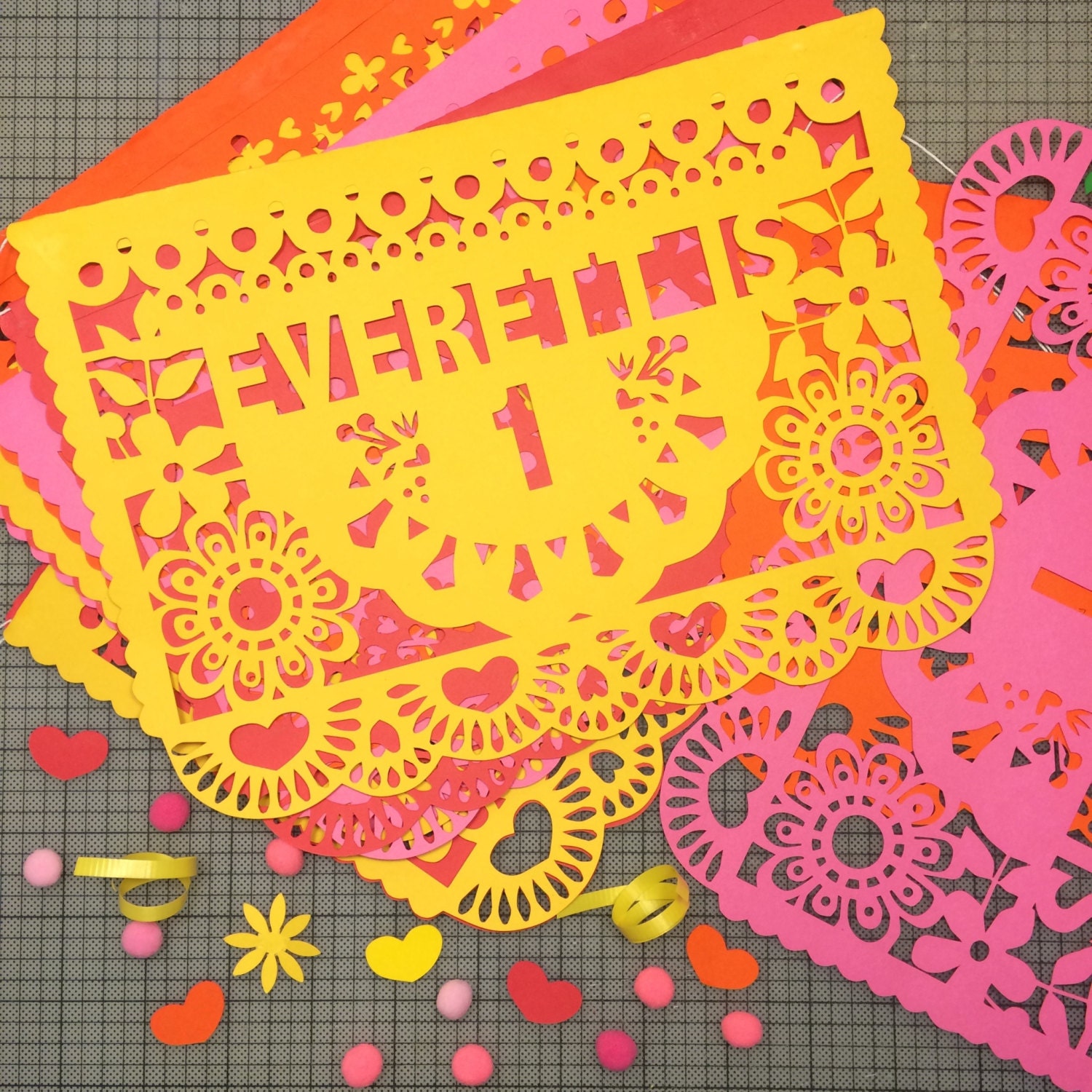 Fiesta Birthday Banners Customized Papel Picado Banners 6097