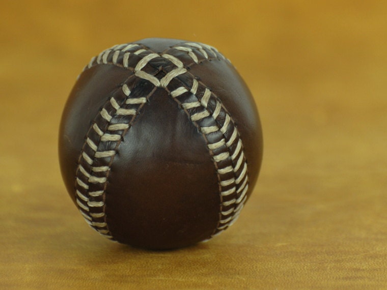 Leather ball by EmCouros on Etsy