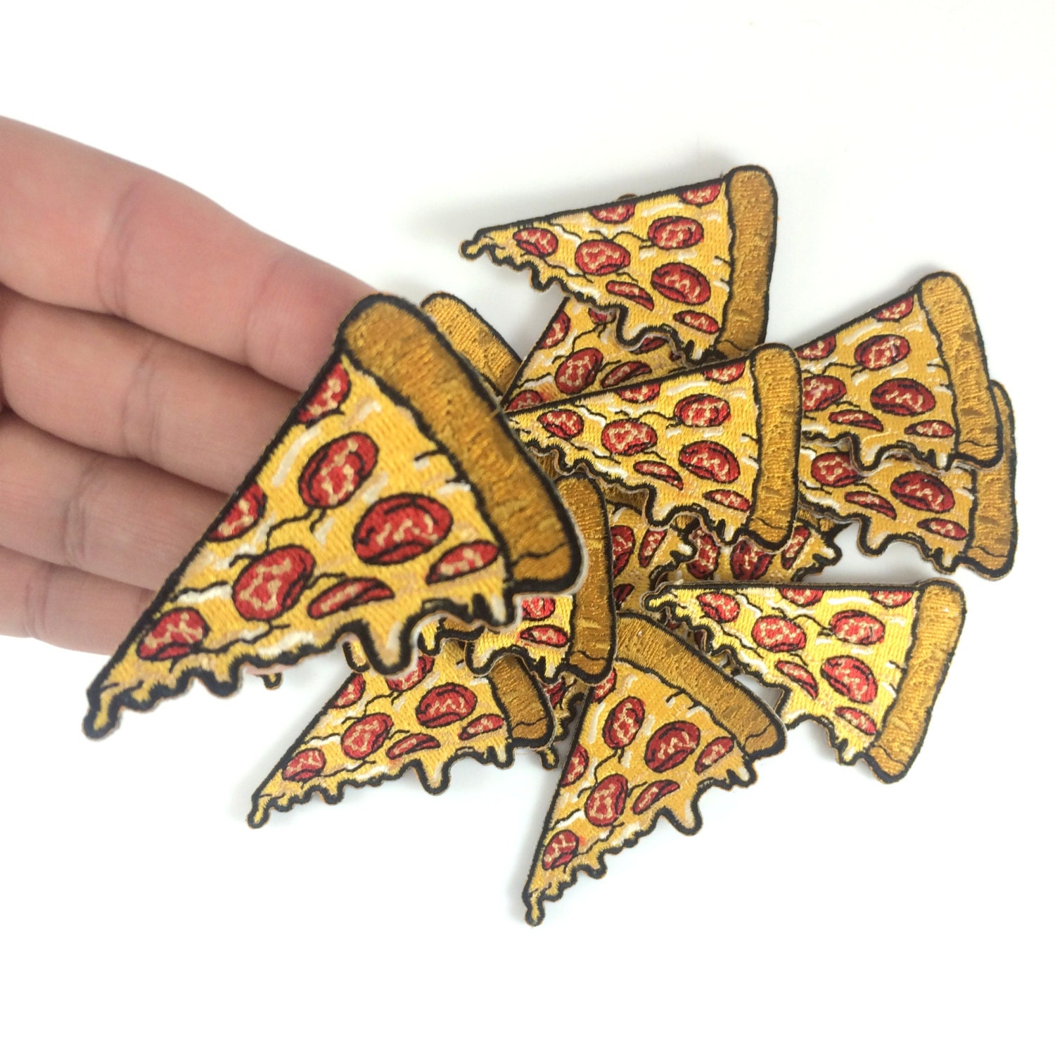 Pizza Patch Iron On Patch Embroidered Applique