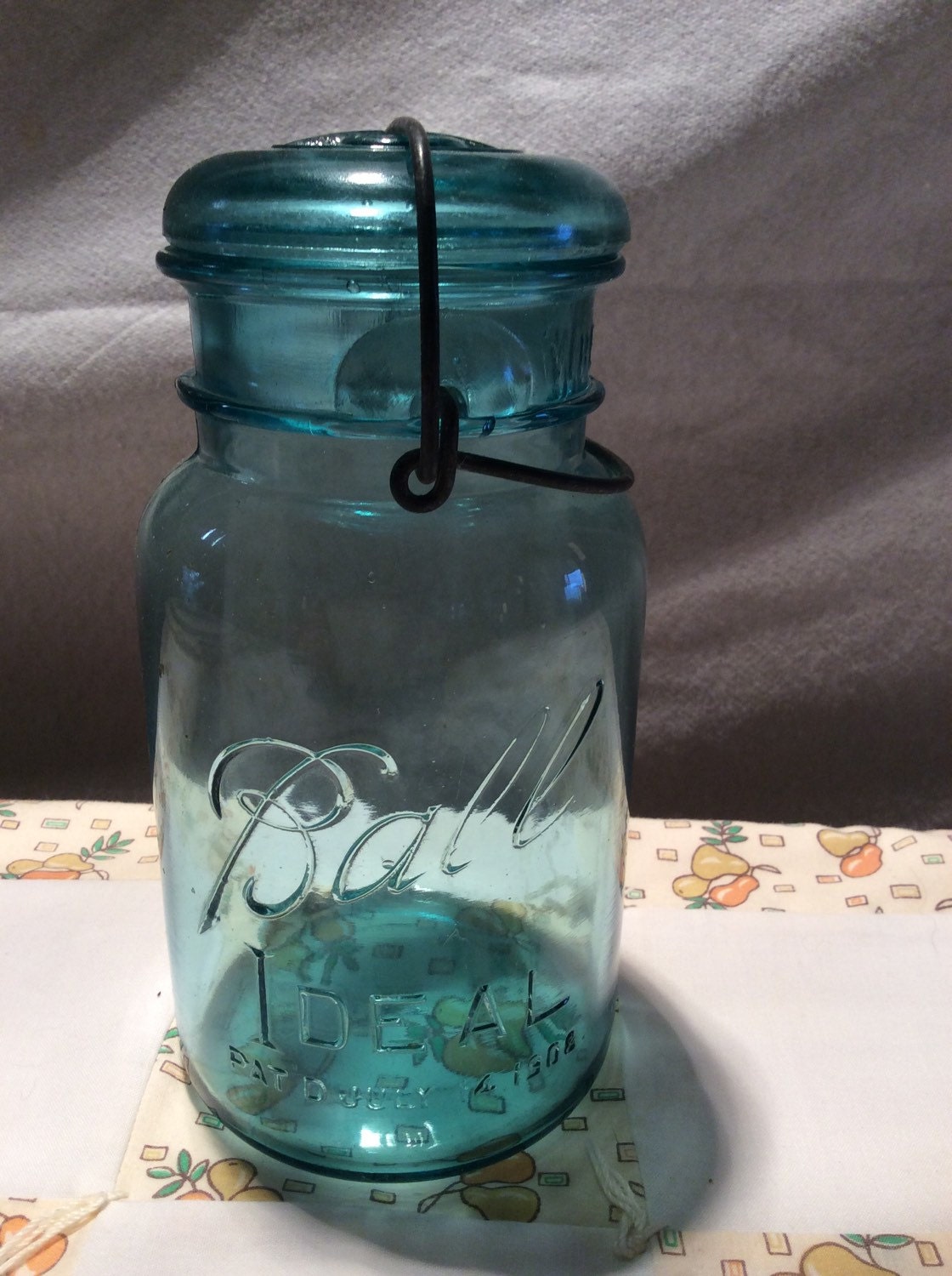 Vintage Ball Ideal Jar With Glass Lid Mason Jar By Tistystreasurez 2691