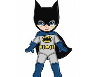 BATMAN 3 Sizes Applique Machine Embroidery DESIGN NO. 466