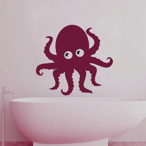 Wall Decals Octopus Decal Vinyl Sticker Bathroom By CozyDecal