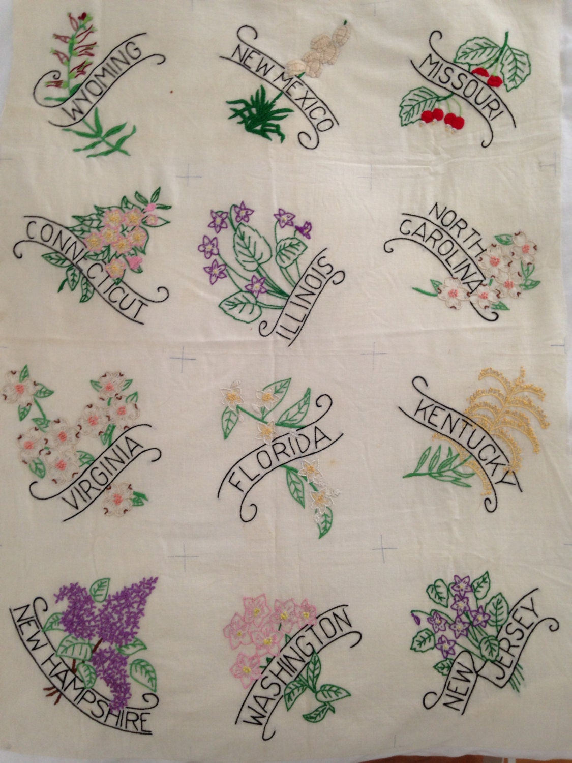 48-vintage-uncut-embroidered-state-flower-quilt-blocks-from-bseron-on-etsy-studio