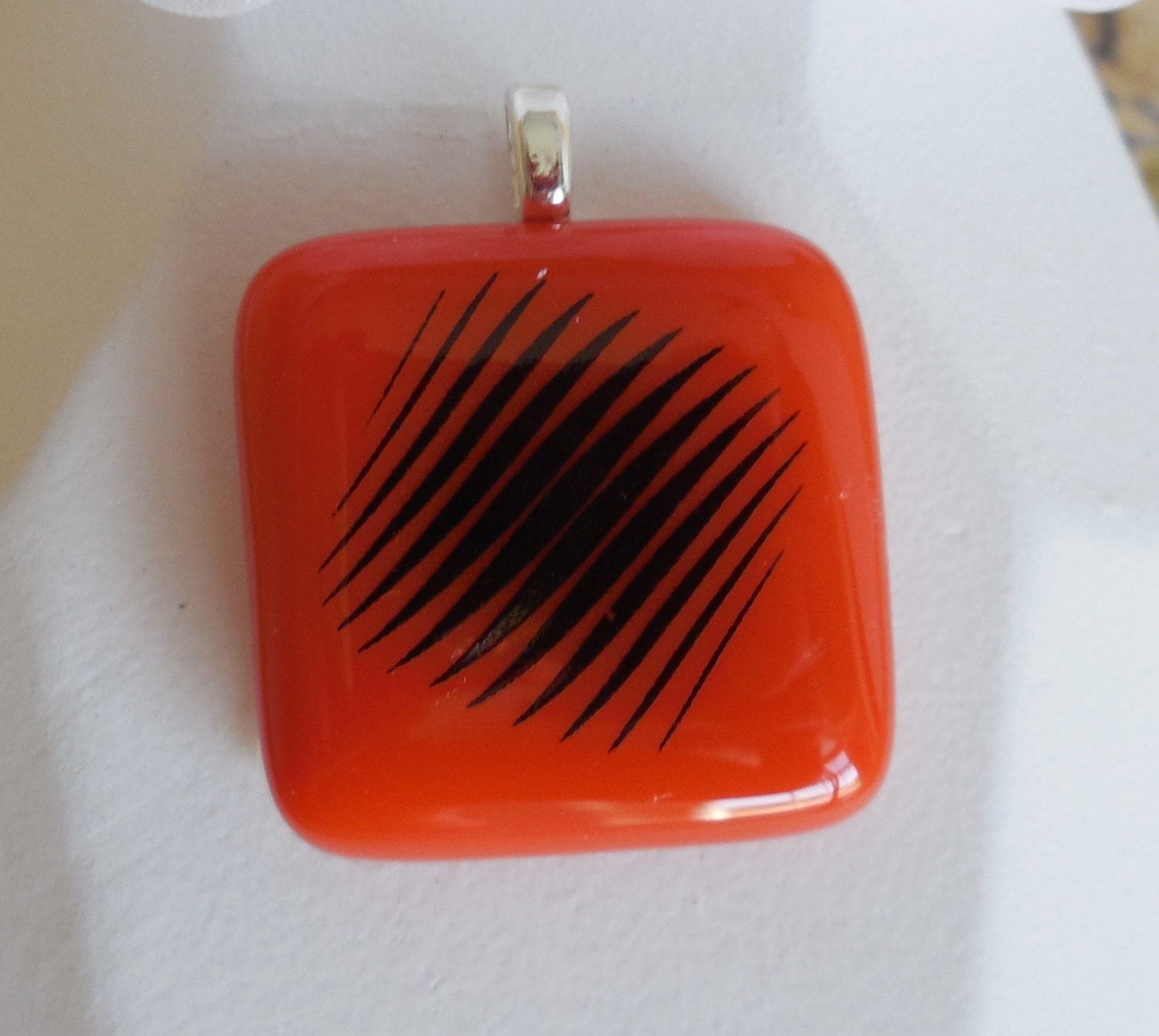 Fused Glass Pendant Fused Glass Jewelry Fused Glass Decal