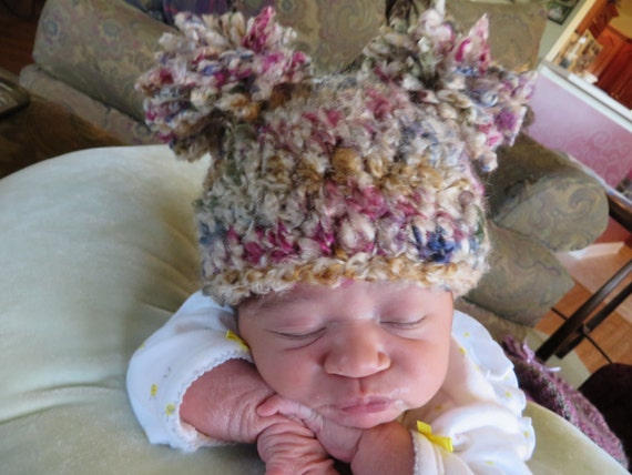 crochet  beanie pom beanie poms,  hat, hat with pom with pom newborn pom pom  crochet baby pom crochet