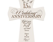 Personalized 15th Anniversary Gift for couple 15th wedding anniversary ...
