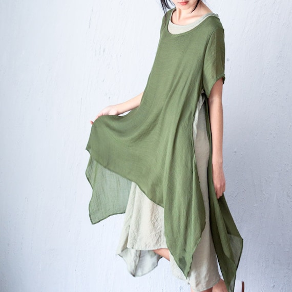 5 Colors Womens Plus size clothingplus size linen by MUDANFLORAL