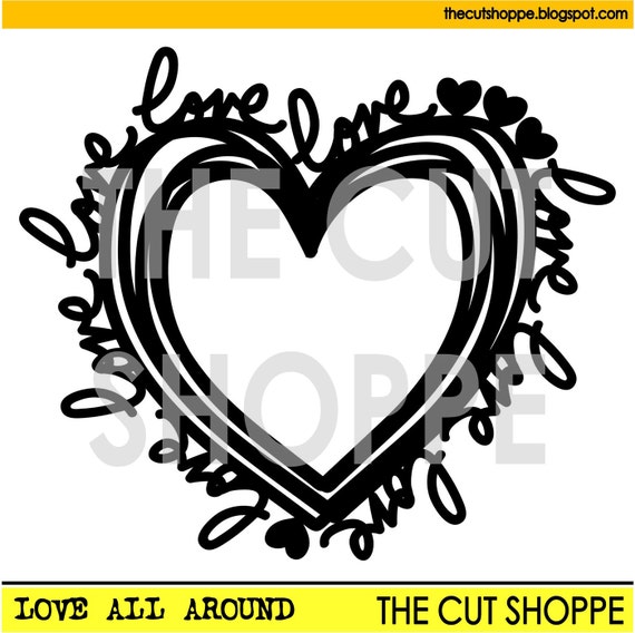 The Love All Around is a heart shaped background, that can be used on your scrapbooking and papercrafting projects.