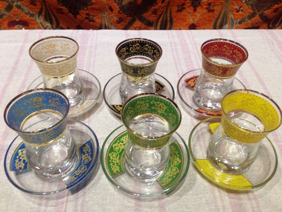 Fine Turkish Tea Glasses Turkish Tea Cups By Haticekubra2014