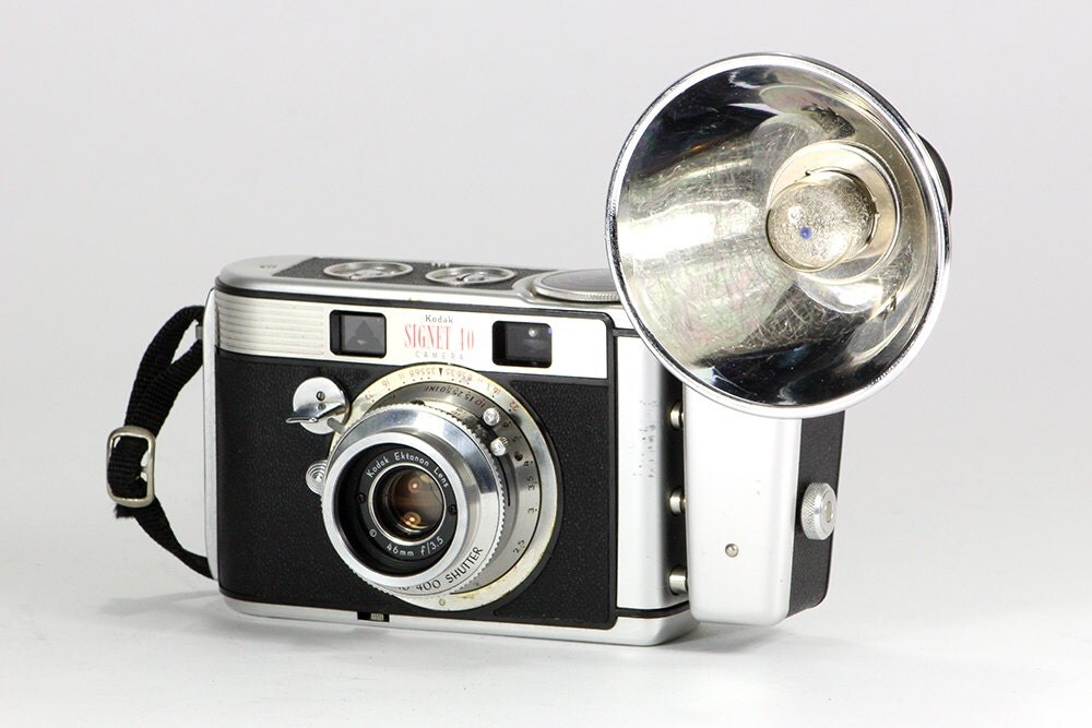 Retro 1950s Kodak 40 Camera & Flash in Original Box