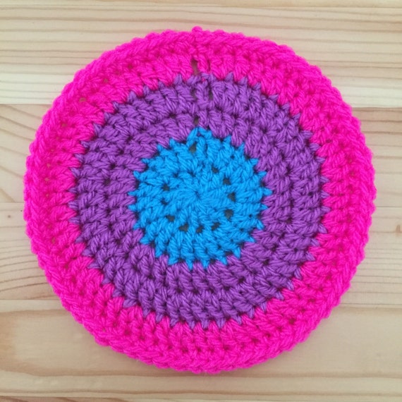 Crochet Round Coasters Set of 6 by on Etsy