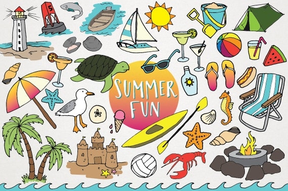 Beach Clipart Summer Fun Summer Clip art flip