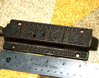 Cast Iron Victorian Latch - Ornate and 100% working.