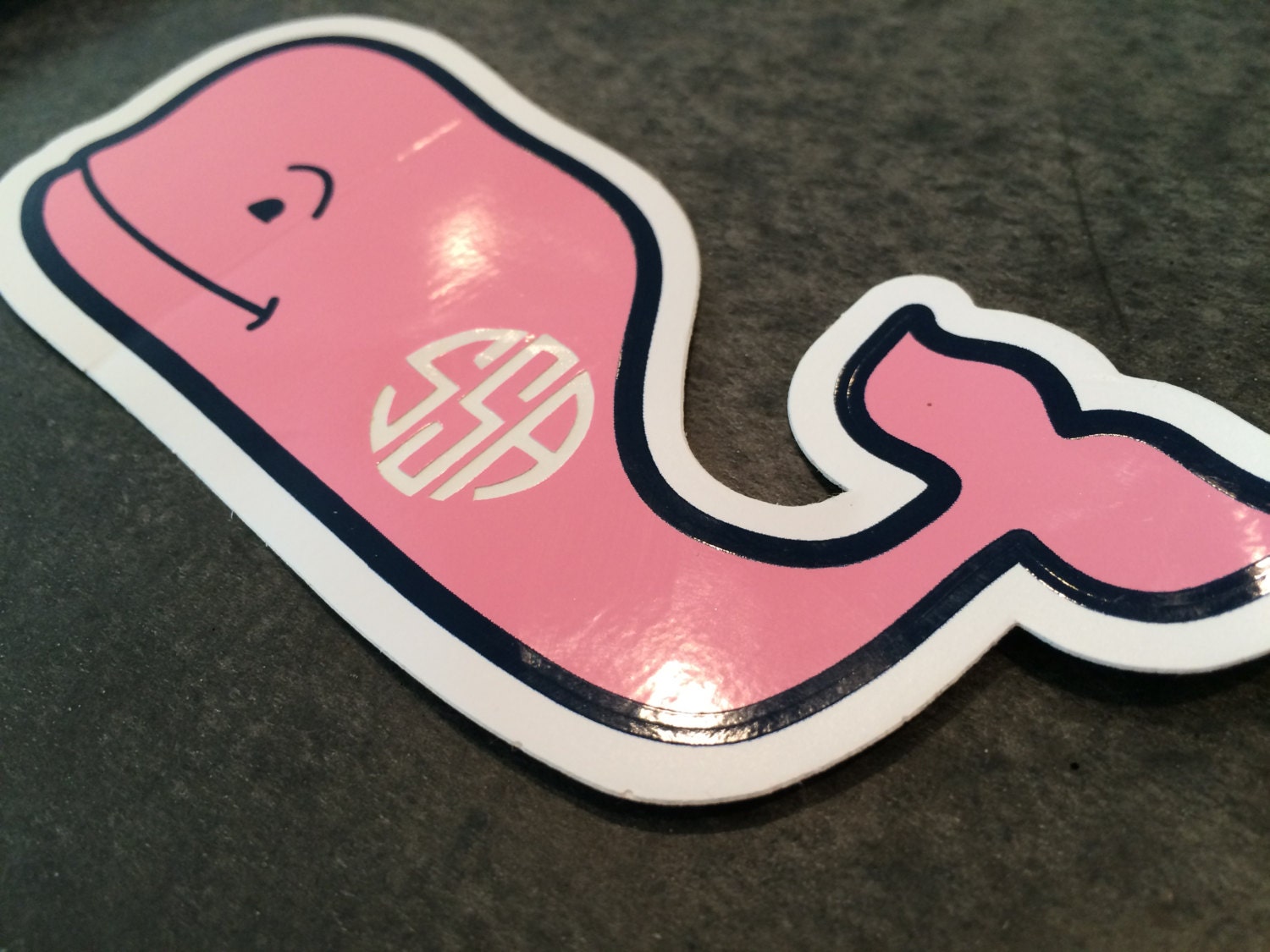 vineyard vines monogram sticker by monogrambymia on Etsy