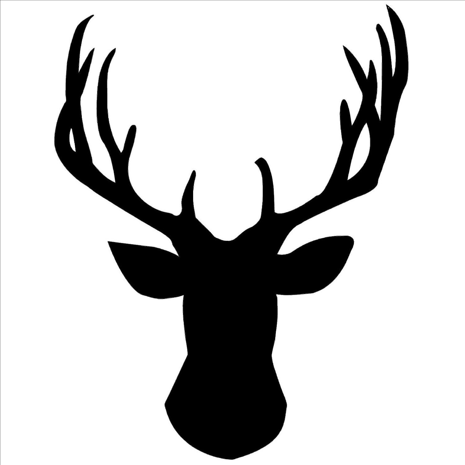 Deer Head Vinyl Decal Deer Head Silhouette Vinyl By Stripeology   Il Fullxfull.784243855 Avsx 