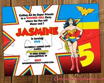 Superman And Wonder Woman Wedding Invitations 8