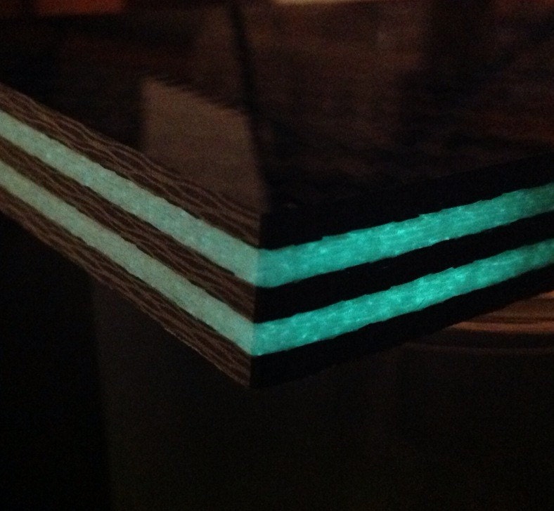 High Quality Glow in the dark and Carbon Fiber plate 1/2