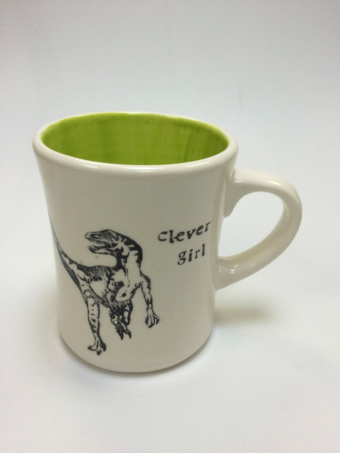 Clever girl raptor coffee mug