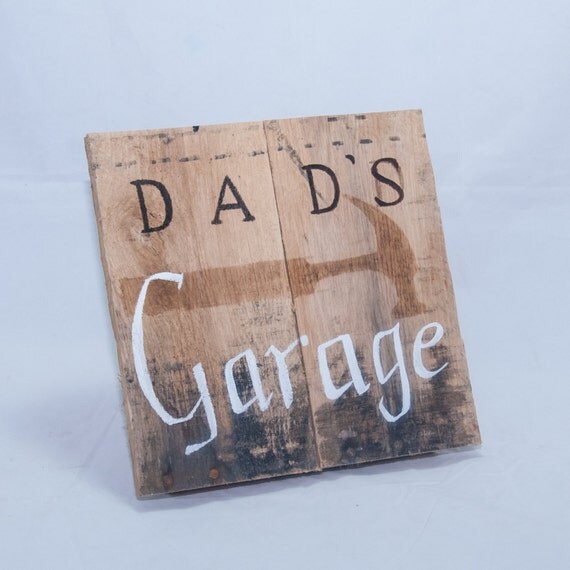 Dad Garage sign Father birthday gift Gift for dad by SimplyPallets