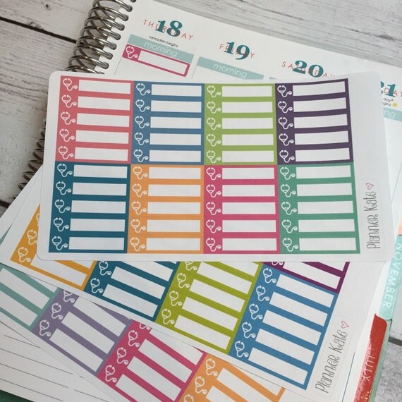 S71 STETHOSCOPE / DOCTOR Label Sticker for Erin by PlannerKate1
