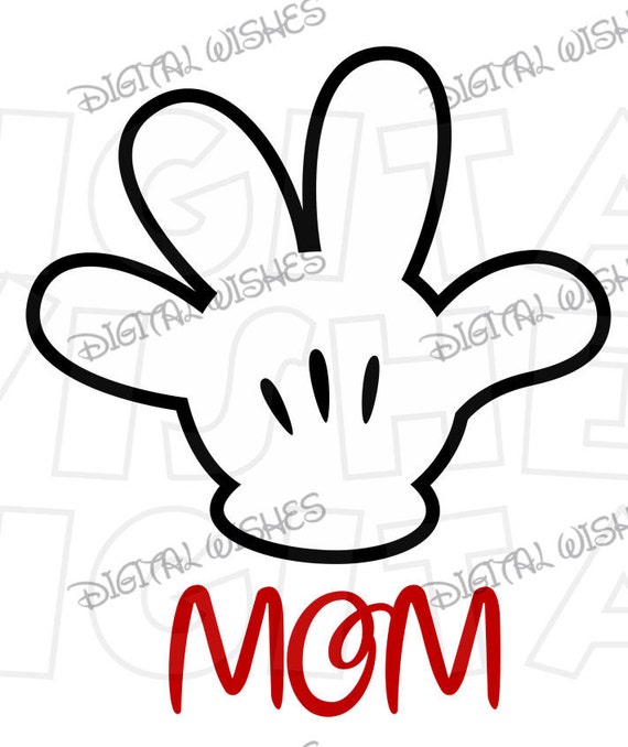 mickey mouse hand clip art - photo #19