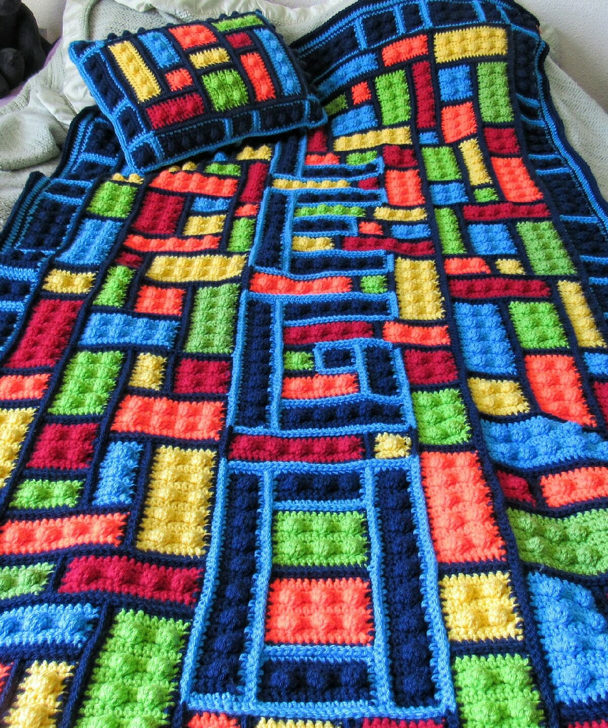 Lego Inspired Blanket PATTERN ONLY