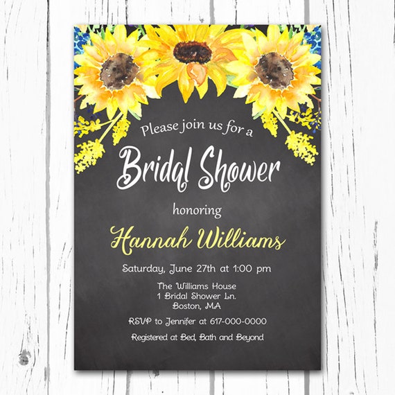 Sunflower Shower Invitations 9