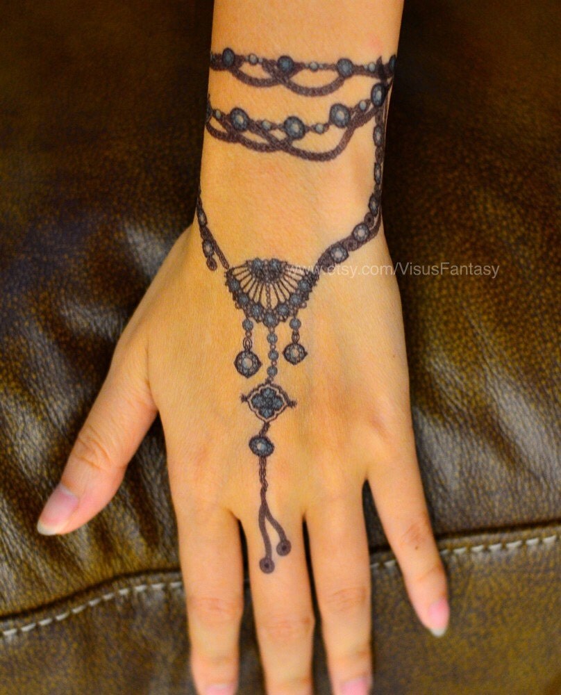 Jewelry tattoo，Coloful jewelry temporary tattoo sticker ，transfer tattoo ,body tattoo ,wedding