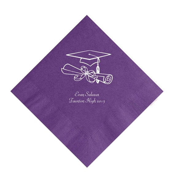 Personalized Graduation Napkin Set of 100 Napkins