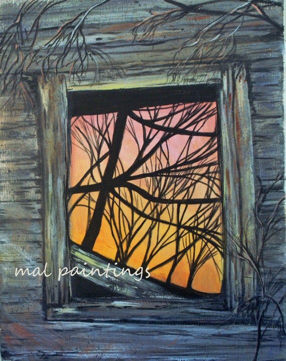 Original acrylic painting Broken Glass by MALPaintings on Etsy