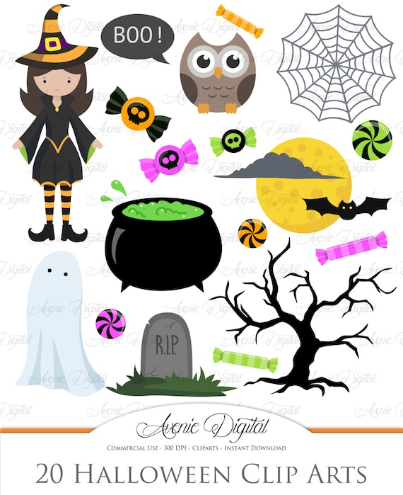 Download Cute halloween Clipart. Scrapbooking printables, Holiday ...