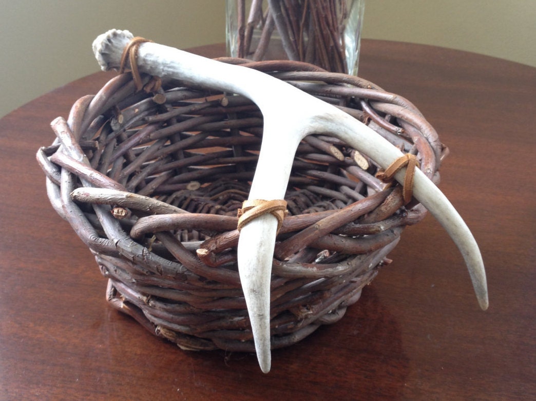 Mule Deer Antler Basket by Perennial6 on Etsy