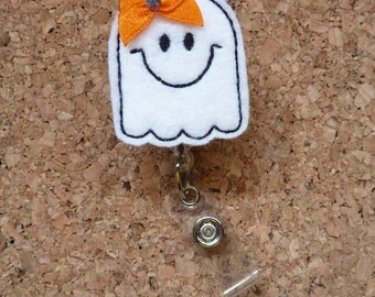 Ghost Badge Reel | Ghost Halloween Badge Reel | Halloween | Id Badge Reel | 125