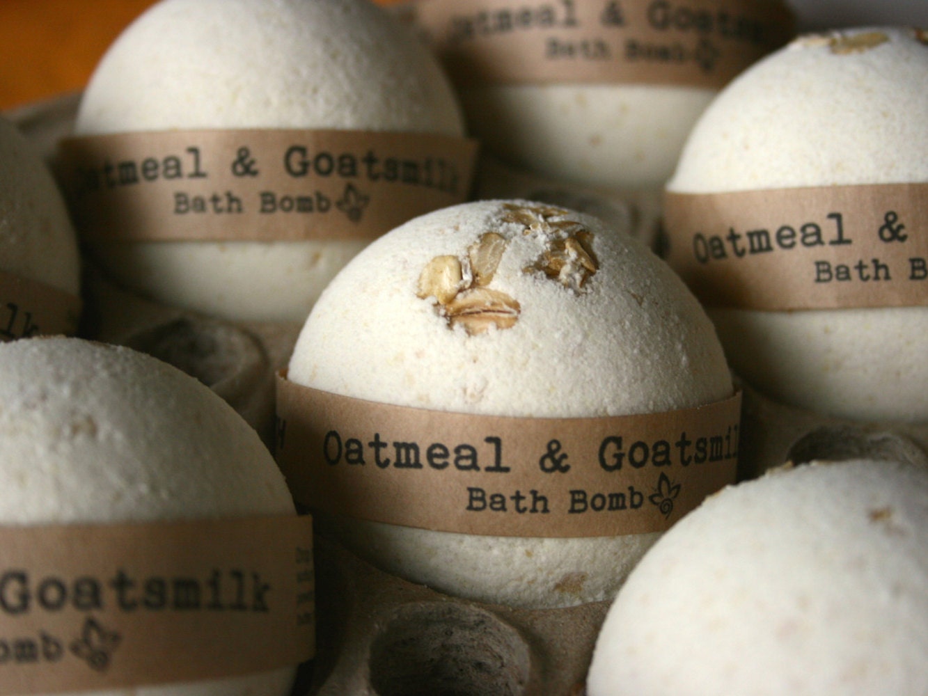 Oatmeal & Goats Milk Bath Bomb Bath Fizzy Natural Bath Bomb