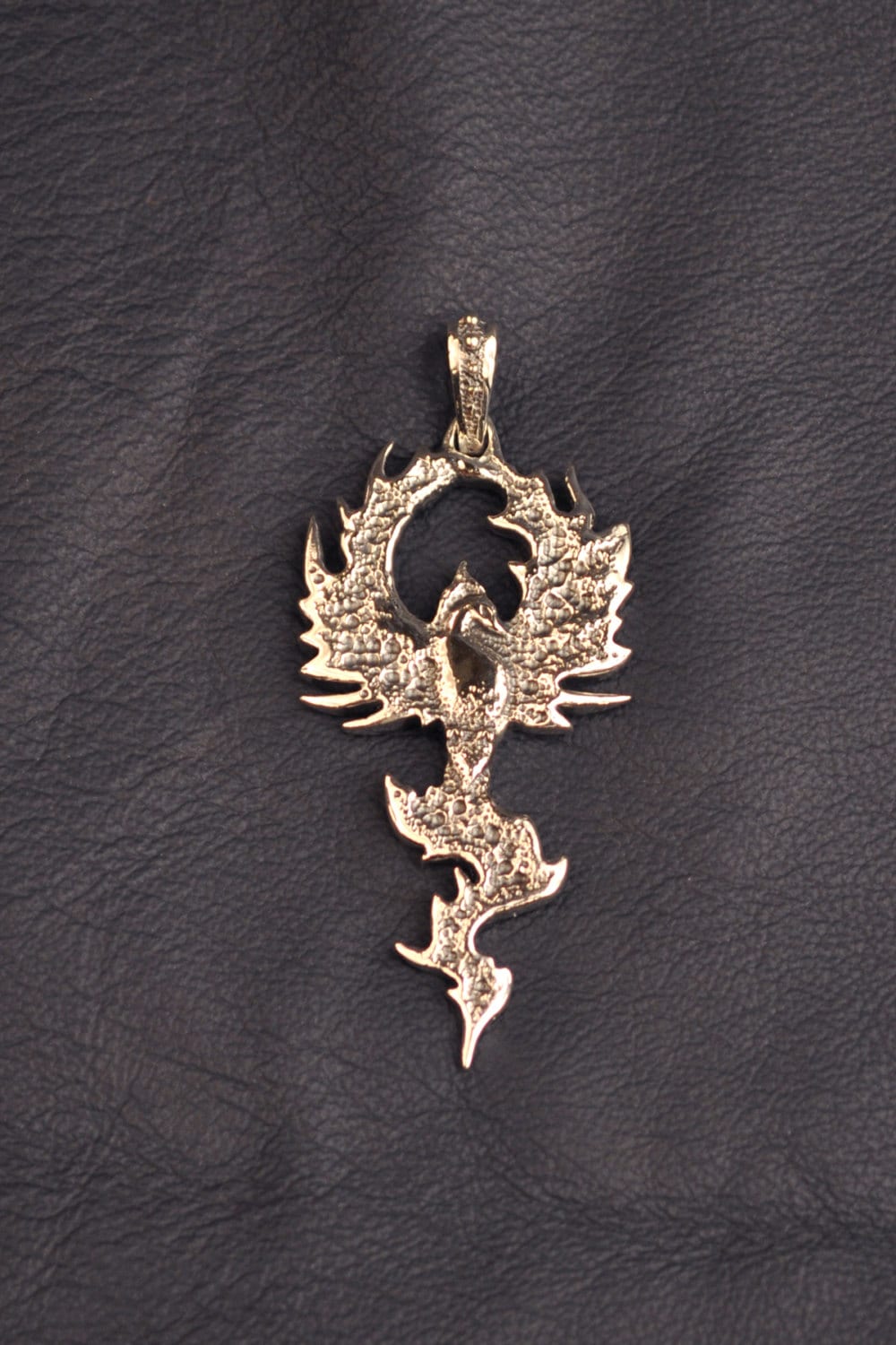 Phoenix pendant/ 925 sterling silver jewelry/ magic/ by CorvidAna