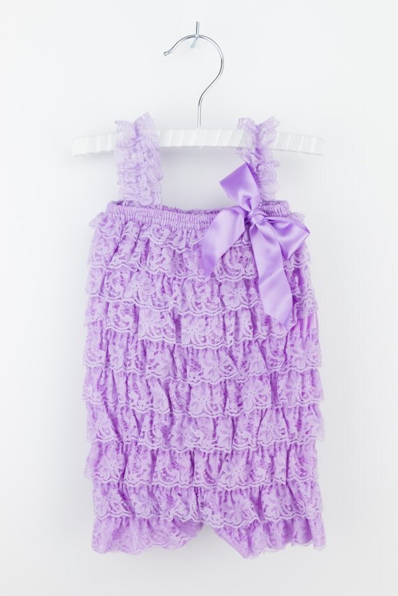 Lavender Lace Petti Romper Lace baby romper Baby by BabyBouteek