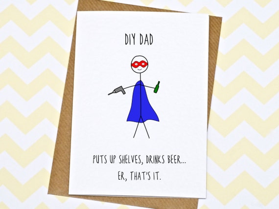 fathers day card funny fatherss day card diy dad